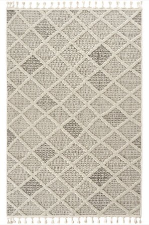 Hanah Home - Matto-Bukle - Beige - Sileät matot - 200X300 - - Homeroom