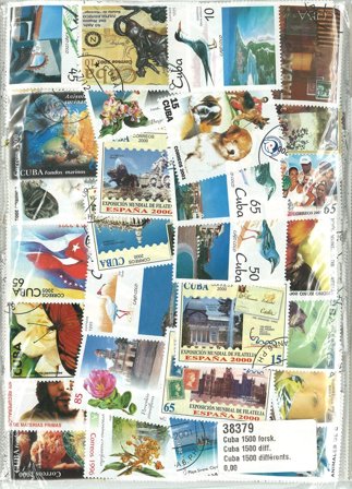 Cuba - 1500 forskellige frimærker - Luksus