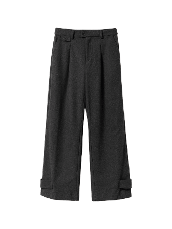 Noella Joann Pants - Dark Grey Mel. Byxor Dam XL