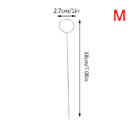 DIY metall søm løkke turner krok for å snu stoffrør stropper