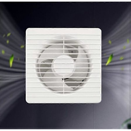 Lavenergi badeværelse lydsvag køkkenventilator Badeværelsesventilator 8 tommer Klassisk ventilator