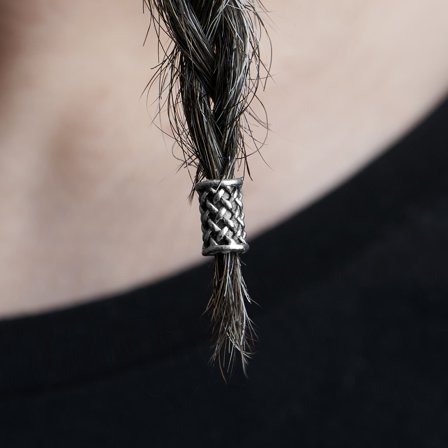 Skjeggring med Vikingknute for menn - Skjeggringer og perler