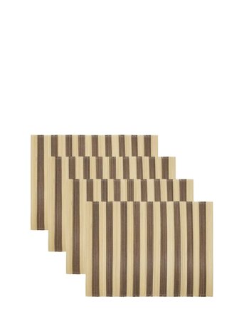 house doctor | Dækkeserviet, Hdrayas, Brun;Natur | 46X35X0CM