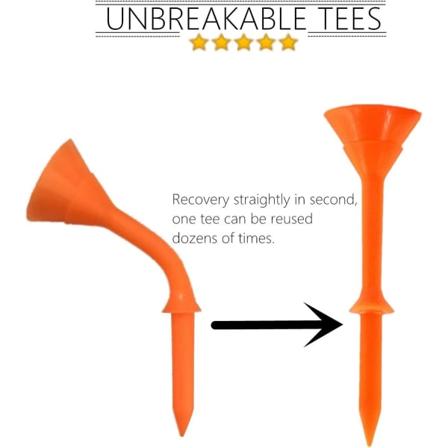Plast Golf Tees Cup blandad färg 3 1/4 tum 83 mm lång okrossbar värde 50 st, Step Down Tee Durab