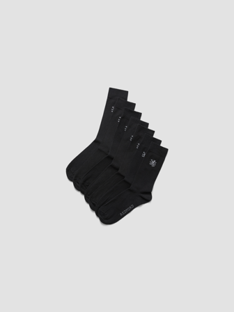 MATCH - 7-Pk sokk - Redford - Herre - Pysjamas & Undertøy - Svart - 40-46 - 78% bomull, 16% polyester, 4% polyamid, 2% elastan