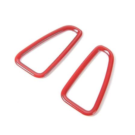 Instrumentbräda Luftuttag Ventilring Cover Dekor Trim Interiör, Röd