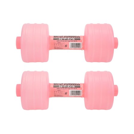2 st Vattenfyllda Justerbara Hantlar Vikt Kroppsformning Gymutrustning för Hemmakontor Rosa