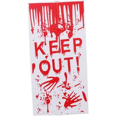 Halloween veggklistremer skumle Halloween blodige håndavtrykk veggklistremer blodvindu gel klamre gulvdekor Halloween veggklistremer klistremerker