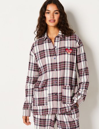 Etam Grino - Night Shirt - Burgundy - S