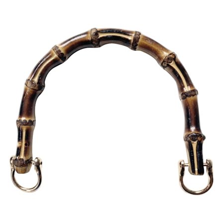 Handgjort Väskhandtag, DIY Naturlig Väskrem Tillbehörshandtag med Slät Yta Naturlig Färg Bambu Handväskhandtag