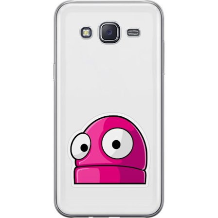 Kompatibel Mobilcover til Samsung Samsung Galaxy J5 Rosa tegneseriefigur med store øjne i legende og humoristisk stil