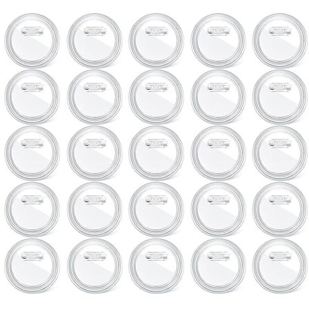 3 tommer DIY knapnåle akryl knapnåle badge klare håndværk knap badges knap bag knapper til skoleprojekter 25 stykker