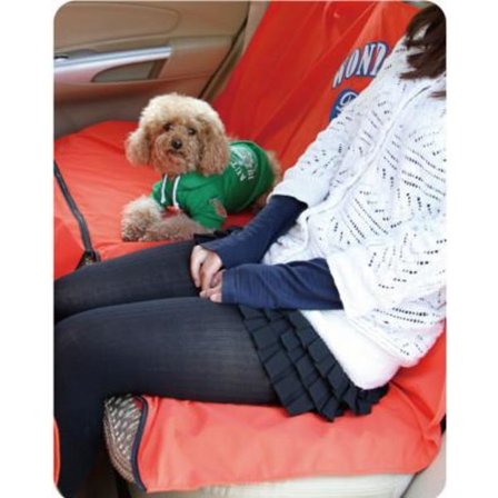 Sätesskydd till bilen Beige skyddar baksätet, golv och baksida av framsätet