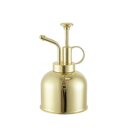 Vintage mässingskanna med pump