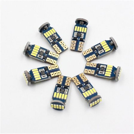 10 st LED-lampor T10-4014-15 Billampor 12V2W Vit? 6000K för innerbelysning, bagageljus, registreringsskyltbelysning, DC-positionsljus