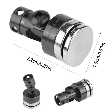 4 stk. Aluminium Magnetisk Stealth Usynlig Karosseri Post Montering til SCX10 4WD 1:10 RC Bil Sort