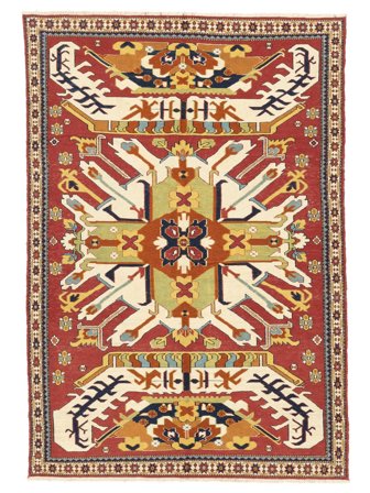 Kelim Suzani Vloerkleed Handgeweven 138X205 Donkerrood/Oranje Afghanistan