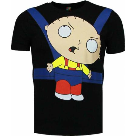 Local Fanatic Baby Stewie - T Shirt Herr - 1138Z - Svart svart, Herr, Herr, Storlek: XL