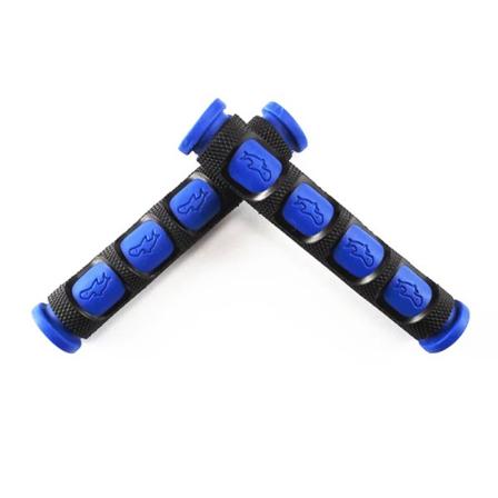 Motorcykel Mjuk Anti-Slip hållbar bromsstyre Tillbehör Handtag Silikonhylsa Cover Skyddande Blue