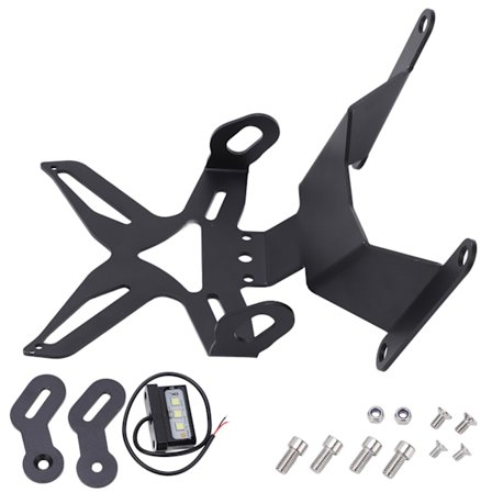 Motorcykel Nummerpladebeslag Bagende Tail Tidy Med LED Lys Udskiftning til CB650R CBR650R 19‐20