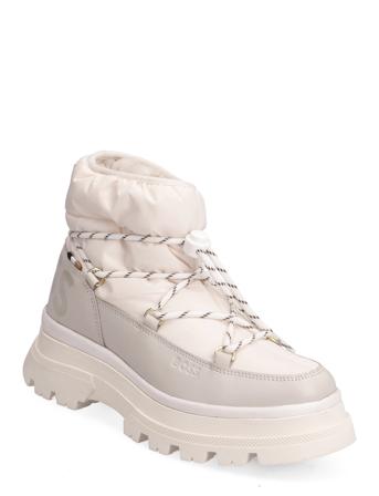 Foster_Halb_Nyw Shoes Boots Ankle Boots Ankle Boot - Flat Vit BOSS