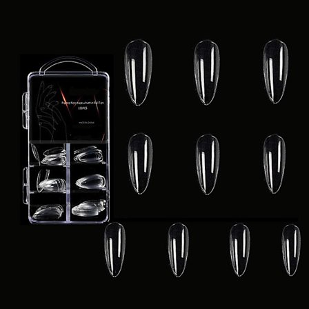 Nagelkonst Transparent Färg Utan Märken (Korta Vattendroppsnaglar) Makeup