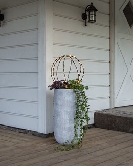 Utomhusdekoration Sphere Svart - 40x54 cm - Star Trading