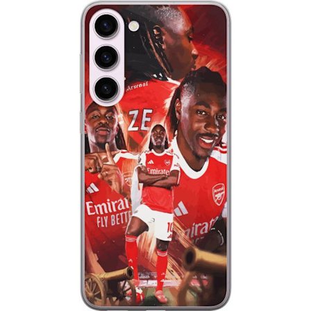 Samsung Galaxy S23+ Genomskinligt Skal Arsenal collage - Eberechi Eze i flera poser med röd matchtröja