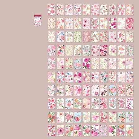 Blomsterklistremerker Blomsterdekaler 5 5