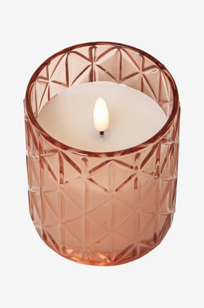 Jotex - Flamme Romb 10 Cm Rosa - LED-lys - Kjøp LED-lys hos Jotex