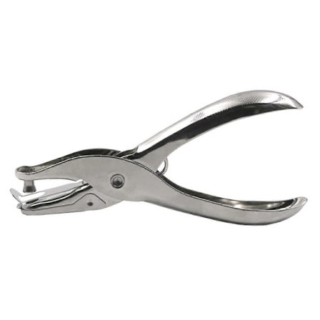 3mm Enkelt Hull Punch Enkelt Hull Tang Hullmaskin Ett Hull Krom Metall Perforator (Farge: sølv) (1 stk)