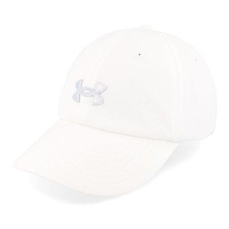 Under Armour - Vit unconstructed Keps - Womens Blitzing White Dad Cap @ Hatstore