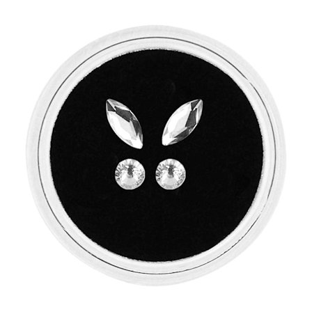 Tannkrystall Diamant Ornament Diverse Former Farger Tannsmykker