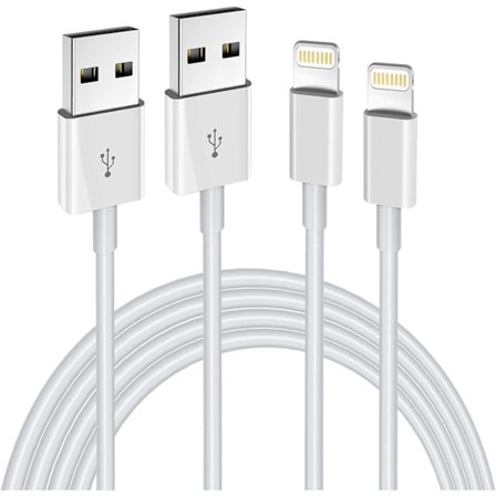 iPhone Laddare Lightning Kabel, 2-pack Apple MFi Certifierad USB iPhone Snabbladdningskabel