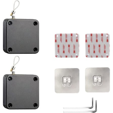 Automatisk dørlukker, 2 stk, med snor, 800g og 1200g