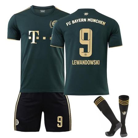 Lewandowski #9 22-23 Ny säsong fotboll T-shirts Jersey Set - Perfet Golden Special Edition XS