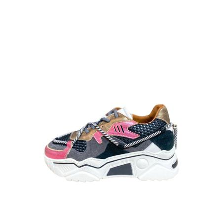 Dwrs, Jupiter - Sneakers | Smoke / Pink Grijs, Dames, Maat:40 EU,leer