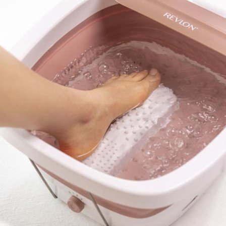 REVLON RVFB7034E Ultimate Foot Spa - Thalasso Fällbart och kompakt fotbad - 3 temperaturer - Bubble-funktion