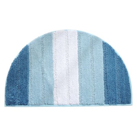 Halvsirkel Dørmatte, Myk Absorberende Badmatte, Sklisikker Halvsirkel