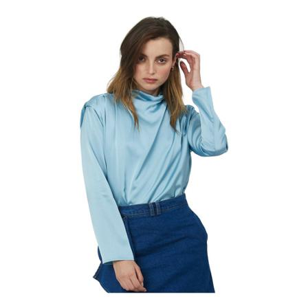 Silvian Heach High neck Bluse Blå, Dame