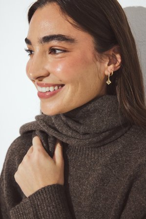 NA-KD 2-Pack 18K Gold Plated Pendant Hoops - Guldbelagte smykker - Guld - One Size