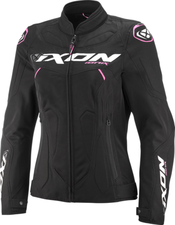 Giacca Moto Donna Ixon Ionix Nero/Rosa Vivo XL
