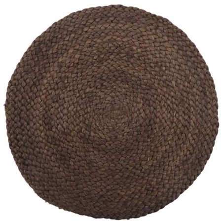 Juuttimatto 120x120cm Ruskea – Rustiikkinen sisustus