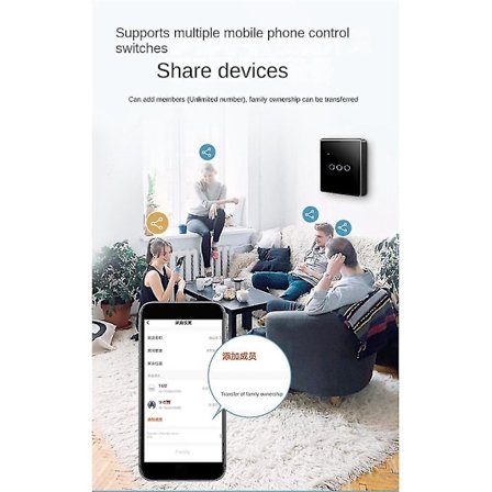 Tuya Wifi Smart Switch Touch Lyskontakt Enkelt Nul Brandlinje Universal 1 Kontakt Sort