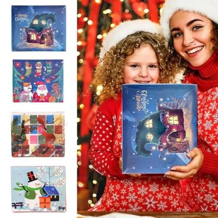 24 dager nedtelling jul advent kalender DIY armbånd utsøkt armbånd for kvinner overraskelse blind boks dekorasjon style 2