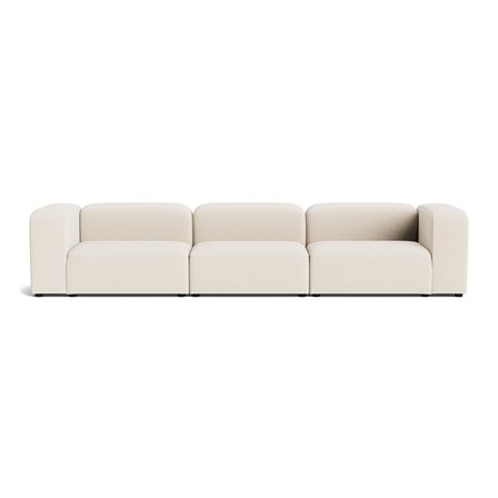 Milo XL 3 personers sofa - Loop Creme - 360x100x72 - Sofa, 3 personers sofa