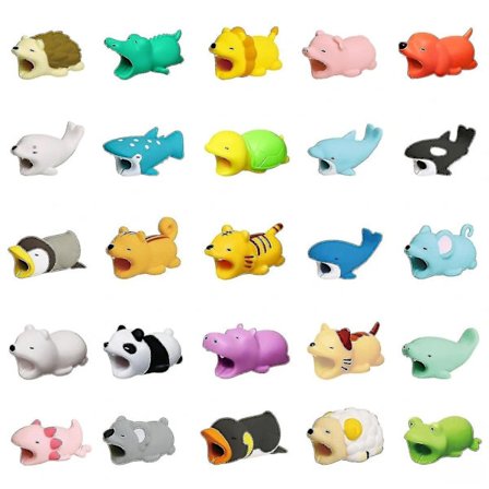 USB-kaapelin suojus Eläin Matkapuhelimen laturin kaapelin suojus 25 kpl