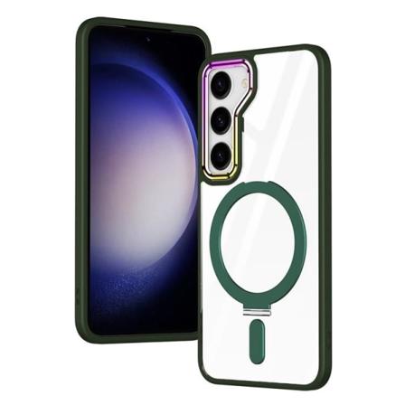 Galaxy S23 Plus Mobilcover Magsafe Kickstand Magnetisk - Grøn