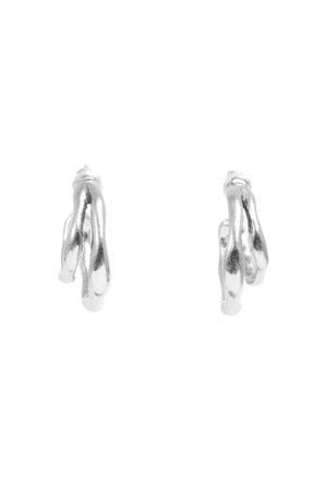 Double Hoops Silver