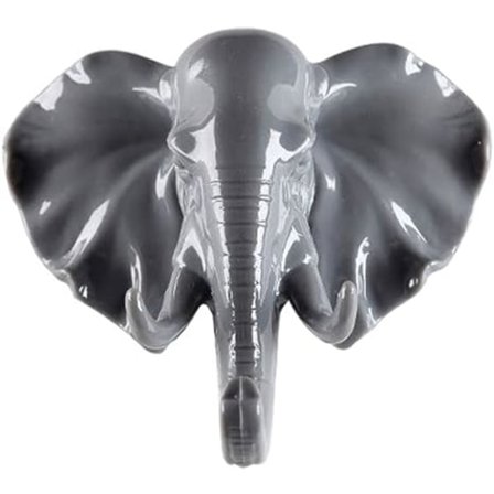 Norsun muotoiset yksittäiset seinäkoukut, joissa on jälkiä jättämätön tarrakiinnike, taidekoriste laukkujen, pyyhkeiden ja avainten ripustamiseen, 